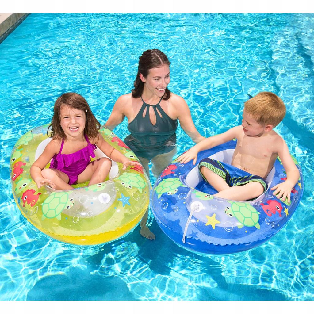 Inflatable Water Wheel For Children Turtle Pontoon Bestway Safe 102X69 Cm