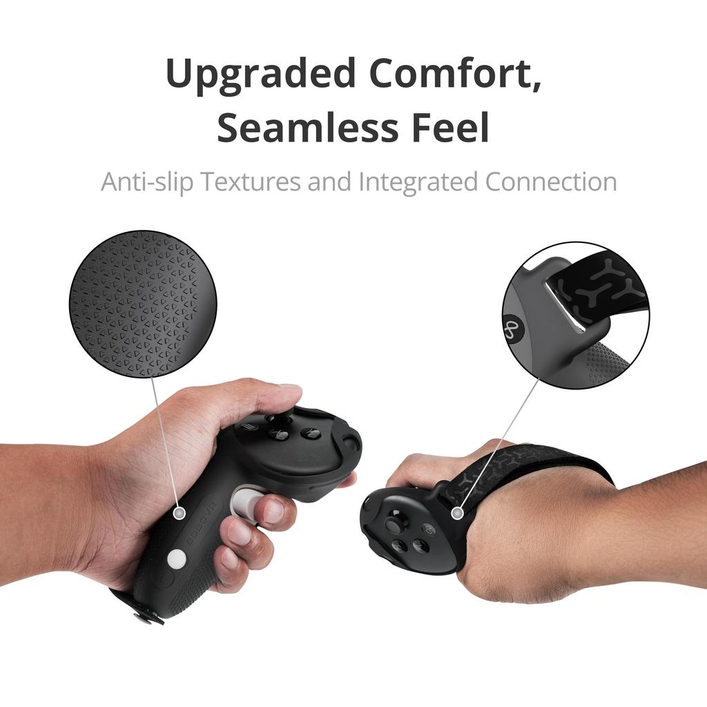 BOBOVR G3 Controller Grips Anti-Slip Silicone Cover Controller Protector Compatible with Meta/Oculus Quest 3/Quest 3S VR