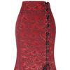 Halloween Skirt Jacquard Fishtail Women Punk Style Vintage Ruffles Bodycon Skirt