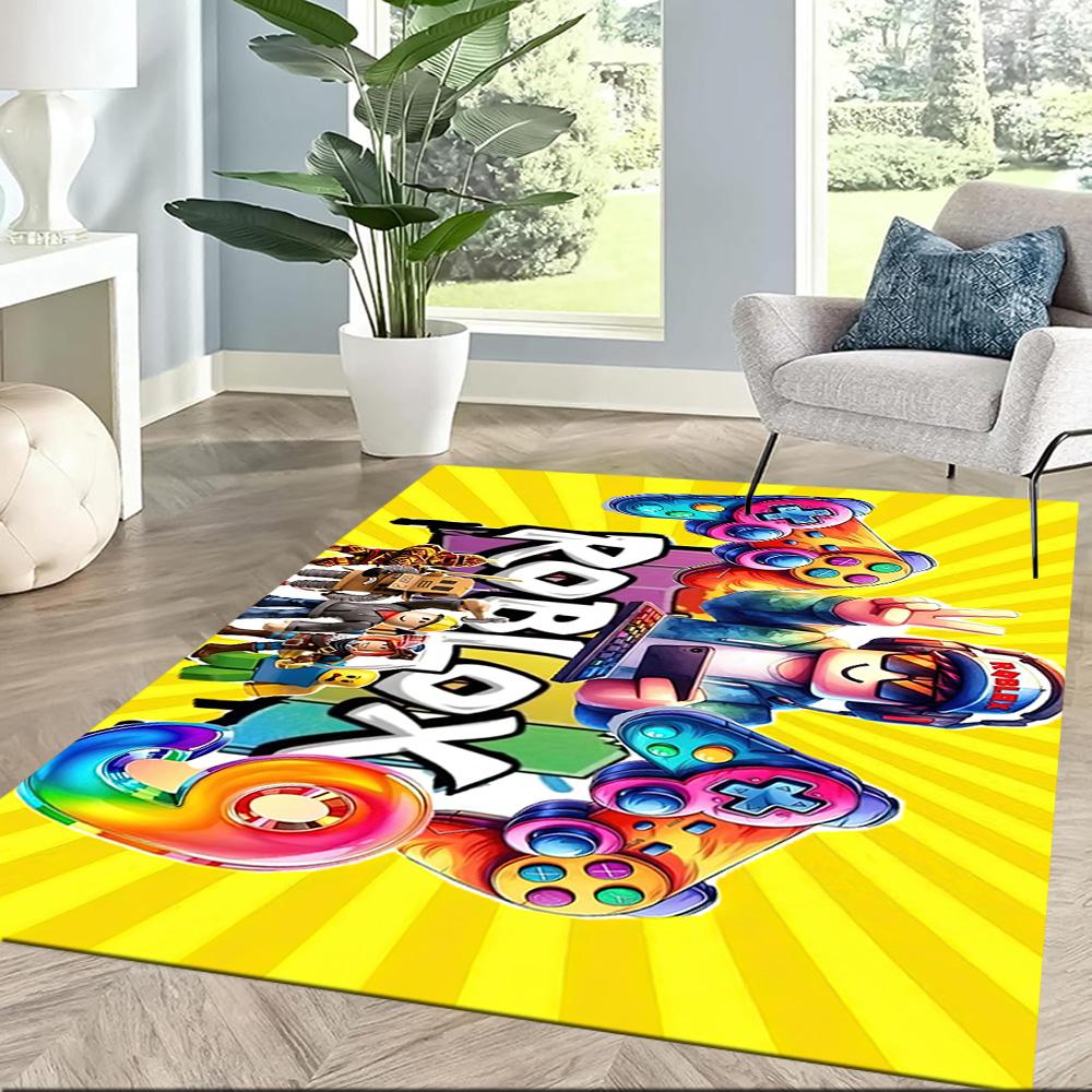 Roblox Virtual Arena Adventure Square Rugs Are a Great Choice for Living Rooms, Bedrooms, Home Décor, and As Gifts.