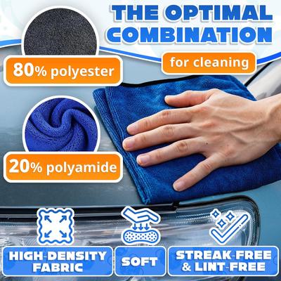 1/5pcs Microfiber Car Cleaning Rags Car Wash Drying Cloth Hemming Microfiber Towel Care Wash Cloth Car Detailing Accessories