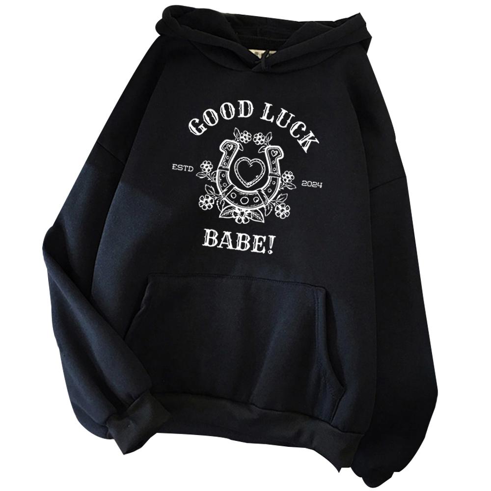 

Chappell Roan Good Luck Babe Hoodie Chappell Roan Merch Gift for Chappell Roan Fan Harajuku Pullover Tops Sweatshirt 3XL