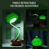 Plant Night Light Cute Mini Cactus Led Light Touch Dimming Desk Lamp Atmosphere Light Adjustable Neck Cartoon Cactus Led Table