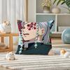 Demon Slayer Rui Spider Demon Anime Plush Pillow Cover Soft Short Plush Cushion Cover For Sofa Bedroom Home Decor Gift