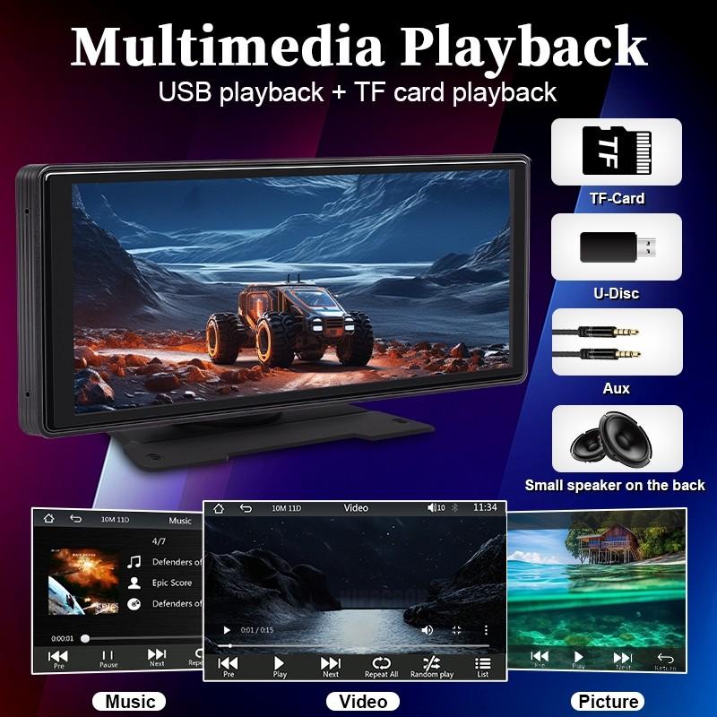 10,26” Multimedia Android Auto Video Player Touchscreen Auto Audio- & Videosystem Tragbarer Auto-Player
