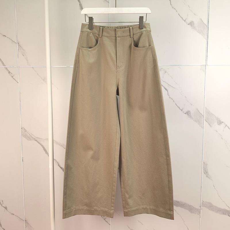 Mall Style 2026 Spring Women s Cotton Linen Curved Leg Pants Large