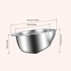 Rice Washer Strainer Slanted Bottom Mesh Container Stainless Garlic Grater Dish Set for Kitchen Household Ginger Scallion