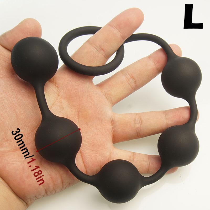 Anal Beads Sex Toys,5 Gradient Size Balls Butt Plugs for Depth Anus Training,Analplug Buttplug Butplug