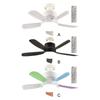 2 In 1 Hanging Fan with LED Lantern Remote Control Silent Ceiling Fan Universal Dimming Fan for Dining Room Bedroom Living Room