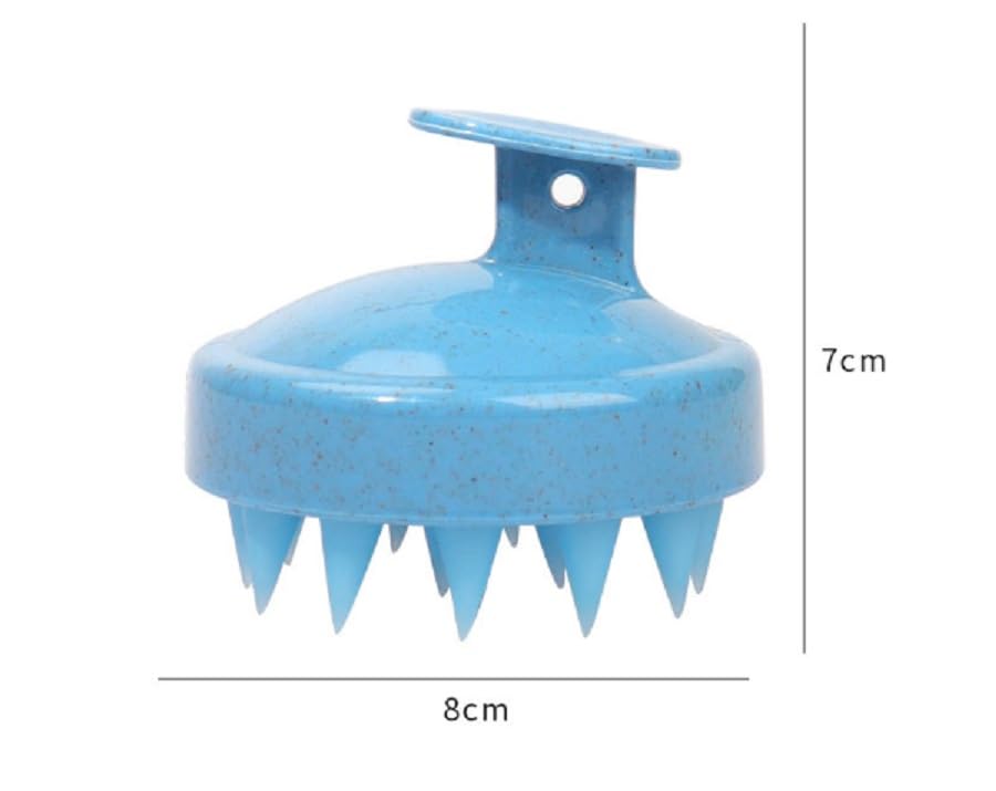 CREPUSCOLO Shampoo Brush Scalp Brush Scalp Massage Scalp Care Silicone 16 Colors (Pink)