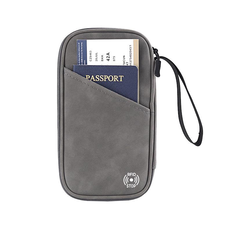 RFID-blokkerende multifunksjonell pass- og ID-holder