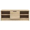 TV Stand in Sonoma Oak Finish 102 x 35.5 x 36.5 cm Particleboard