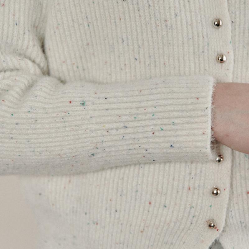 MAXZA Cardigan Bouton Haricot Col Rond Zd11qd022na