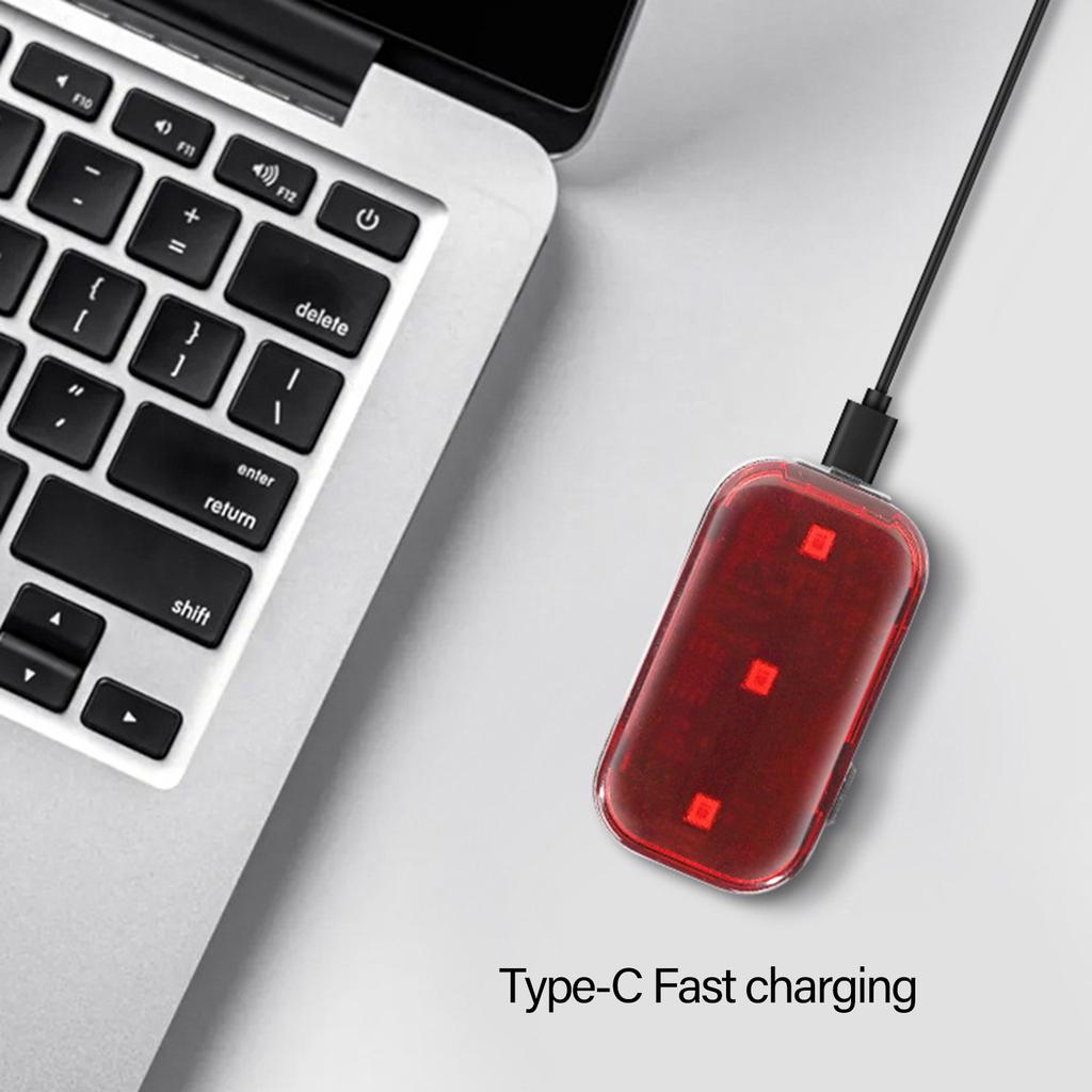 Road Bike Tail Light Waterproofs Bicycles Back Light Safety Taillight Brake Sensing Bike Rear Light Helmet Bag Taillight