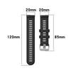 20mm Official Style Strap For Garmin Forerunner 55 158 Wristband Forerunner 245 645 Music Quick Release Silicone Bands Bracelet
