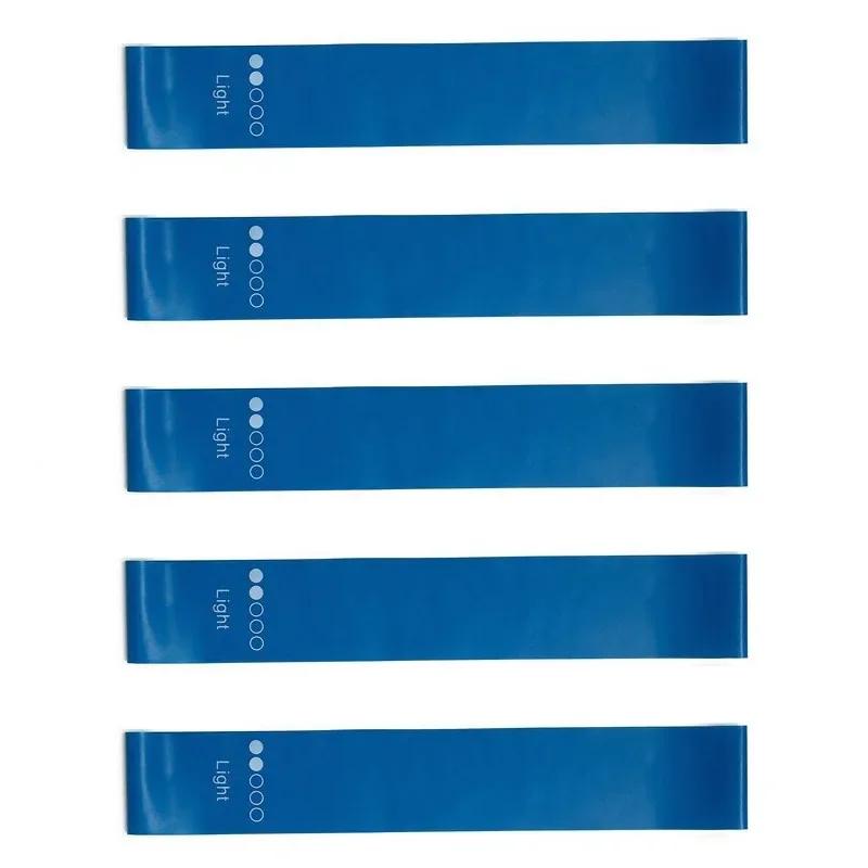 5 ST Motståndsband Set Yoga Elastiska Band Expander Squat Träningsbälte Pilates Crossfit Träning Fitnessband Gymutrustning