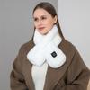 USB Women Men Heating Scarf 3 Gear Adjustable Temperature Electric Heated Scarf Winter Neck Warmer Fleece Scarf For Cycling Camp
