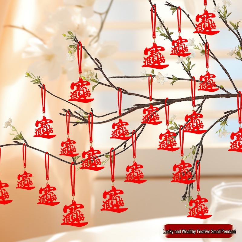 Spring Festival Fu Character Pendant - Creative Wedding & Celebration Hanging Decoration