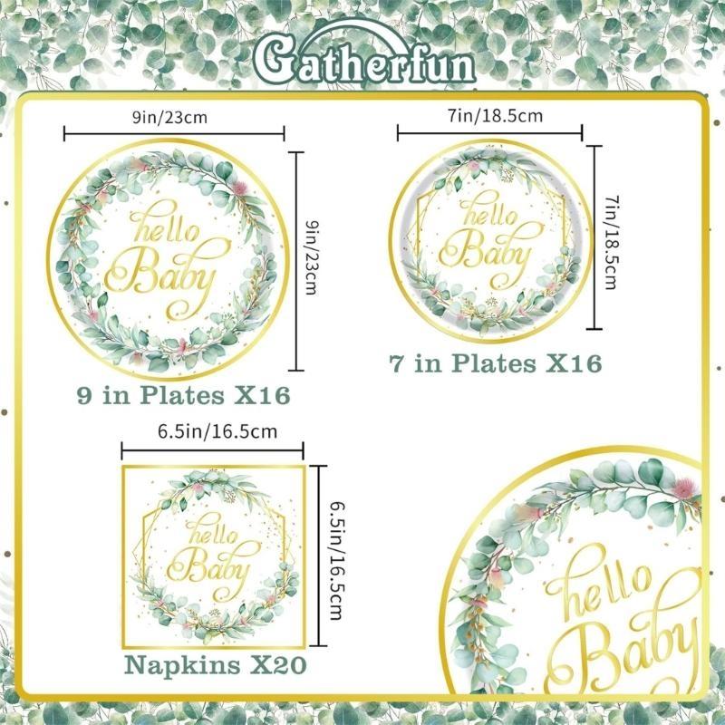 Disposable Party Plates Kids Birthday Party Napkins for Baby Showers Birthday