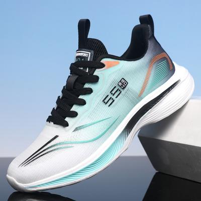 Chaussures pour hommes chaussures de course été nouveau maille respirante chaussures de sport étudiant décontracté absorption des chocs léger semelle souple chaussures de course