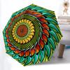 1pc Abstract Mandala Design Umbrella - Portable Home Essential, Durable Iron Frame with Rod Structure, Fashion Lovers Yy250910062