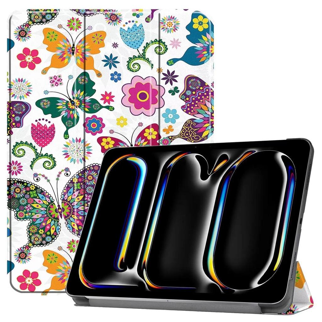 Case For apple ipad pro 11 2024 PU Flip Stand Cover For Apple iPad Pro 11-inch (M4) Tablet Case Funda