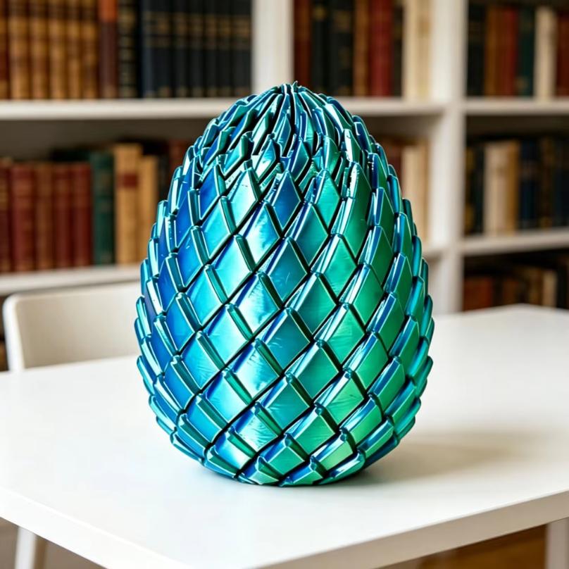 3D Baskı Ejderha Yumurtası Stres Giderici Model, Deforme Olabilen Bükülebilir Yumurta, Yaratıcı Stres Giderici Gadget Masa Süsü