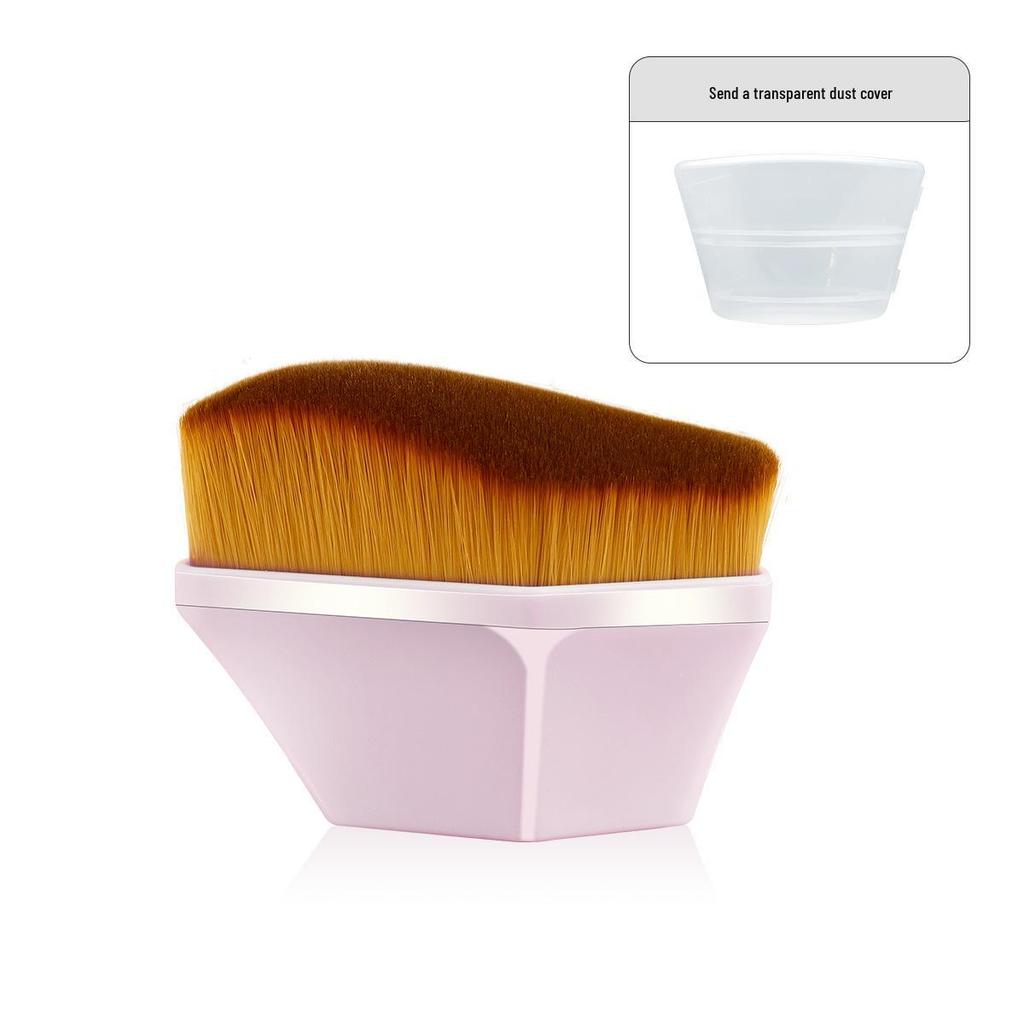 No. 55 Seamless Magic Foundation Brush with Cap - Perfect for Foundation and BB Cream, Non-Absorbing Design