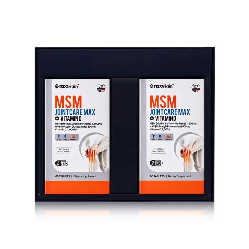 NZ Origin MSM Joint Care Max Vitamin D Gift Set x3