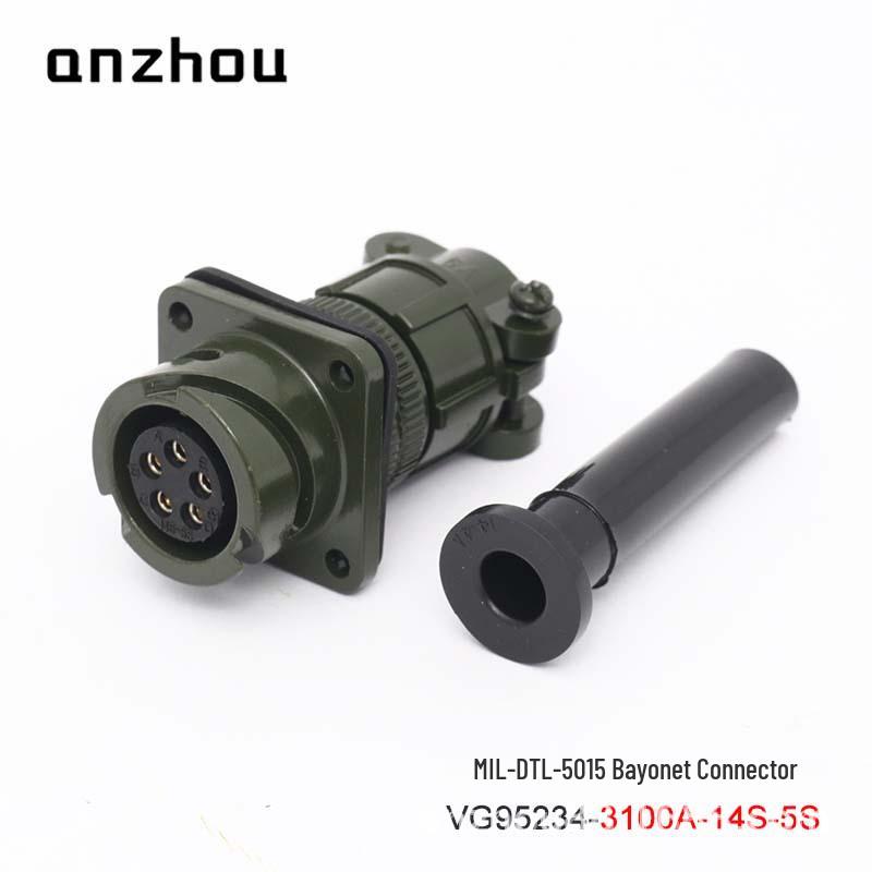 VG95234-14S-5S Bayonet 5-Pin Aviation Plug - US Military Standard Connector CA06COME-14S-5P