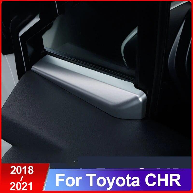 For Toyota C-HR CHR 2016-2017 2018   Front Door Window Inner Triangle A Colum Cover Sticker Trim Decoration Accessory