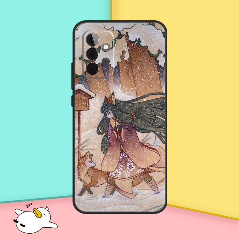 Kitsune Fox Art Case For Samsung Galaxy A36 A56 A16 A33 A13 A23 A52 A32 A12 A54 A34 A14 A53 A15 A35 A55 A17