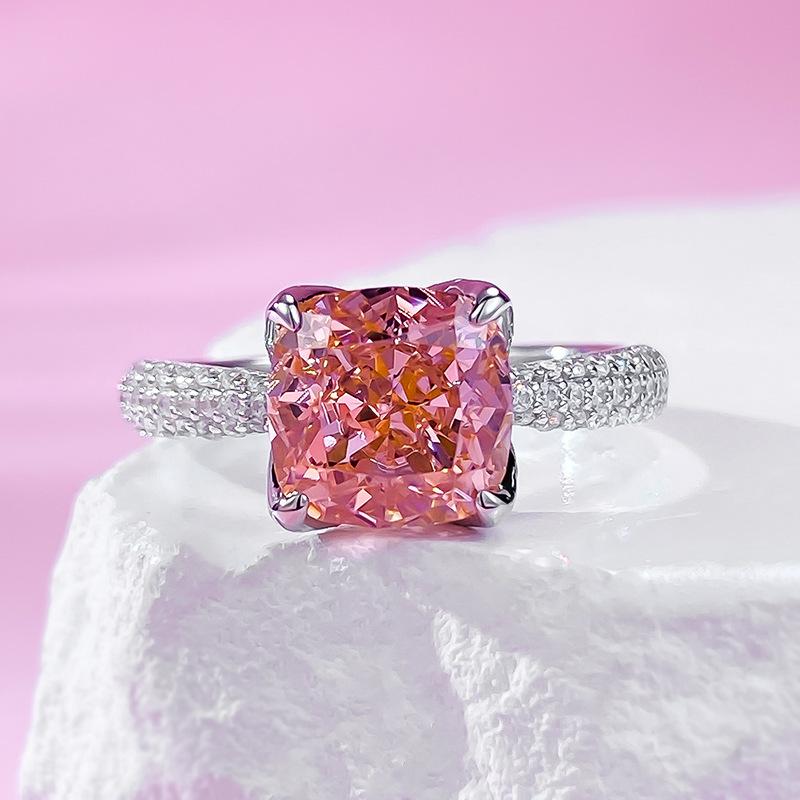 

S925 Silver Inlaid Diamond Ring - 2025 Hot Style Exclusive for US, Europe, Southeast Asia. Size 5