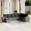 VidaXL Garden Lounge Set with Cushions 8 Pcs, Patio Sofas, Patio Furniture Set, Outdoor Furniture, Grey 3264516