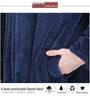 Thickened Flannel Robe: Warm Coral Fleece Bathrobe for Couples - Men's & Women's Plus Size Zipper Nightgown