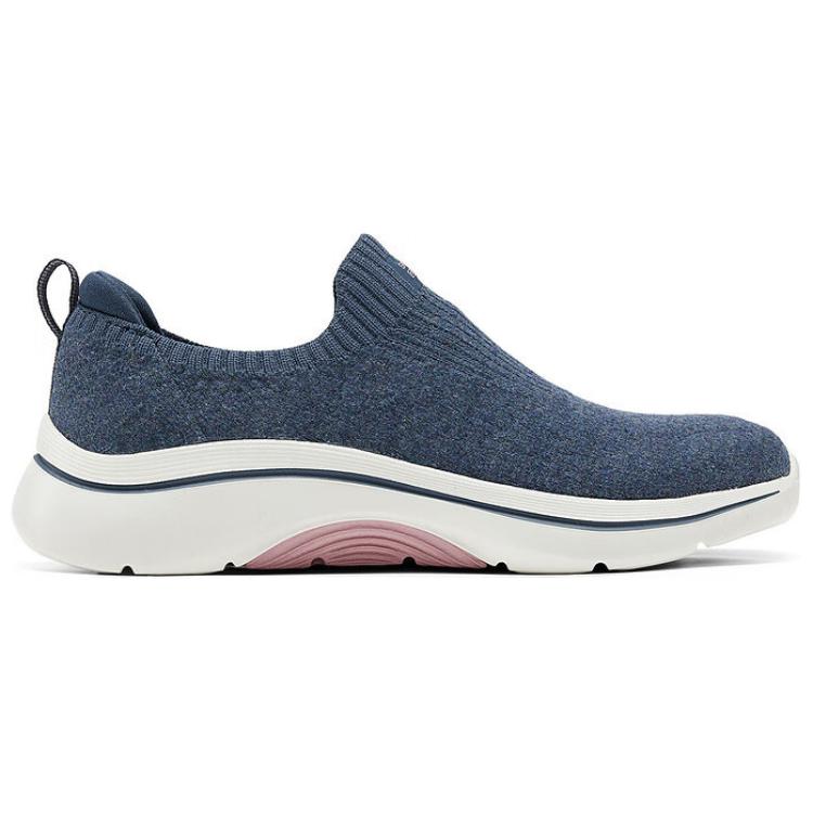 Skechers Go Walk Arch Fit 2.0 Semplici Comode Resistenti Scarpe Casual Basse Sneaker Donna Blu 125322-NVPK