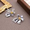 Elegant Irregular Flower Earrings: Luxurious, Versatile, High-End Design for Women