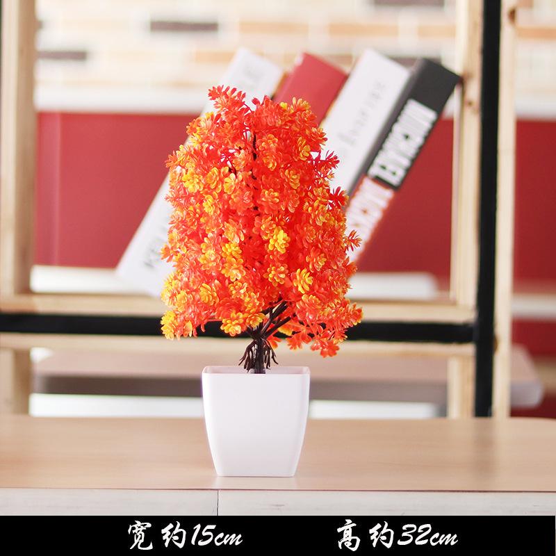 NEW Artificial Plants Bonsai Small Tree Pot Plants Fake Flowers Potted Ornaments for Home Decoration Hotel Garden Office Decor