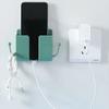 1Pcs Wall Holders Wall Mounted Storage Box Mobile Phone Plug Phone Charging Holder Rack