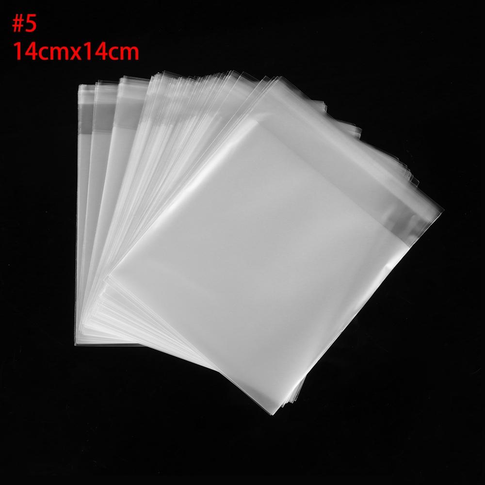 100pcs/lot Pastry Tool Biscuit Gift Snack Decoration Transparent Matte Self Adhesive Cookie Bags Seal OPP