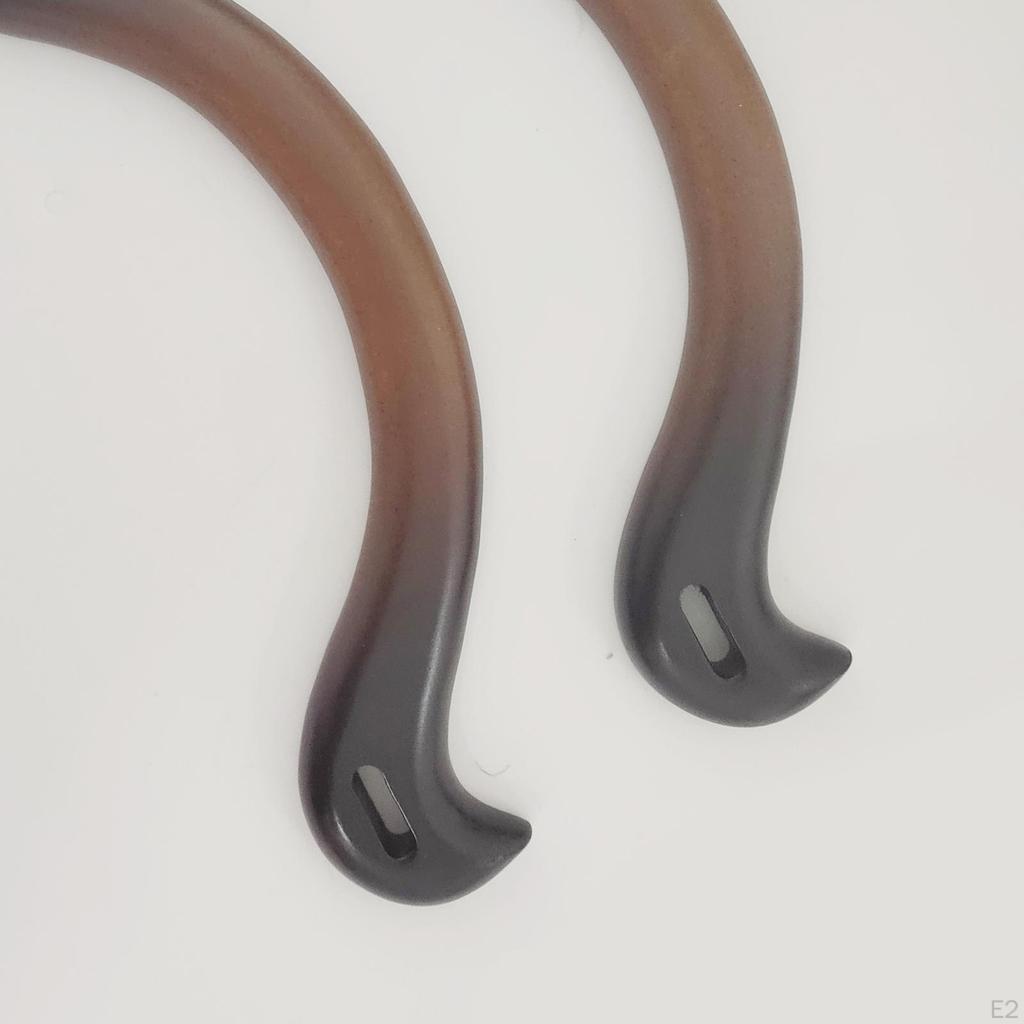 1 paar Solid Vintage Handles Replacement Unisex Wood Purse for DIY Handbags Canvas