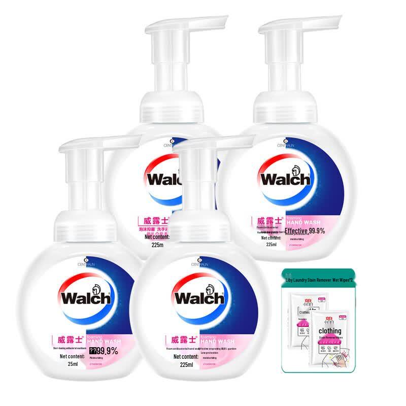 Walch Foam Antibacterial Hand Wash & Liby Wipes Set