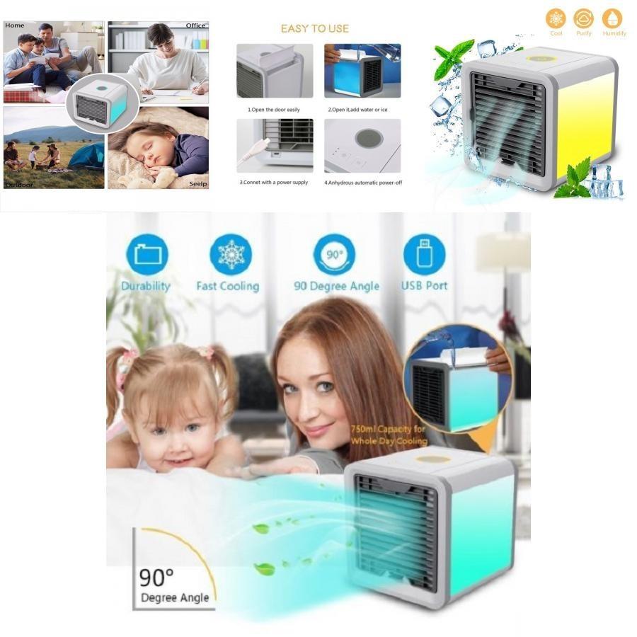 Portable Usb Air Conditioning Fan Mini Home Cooler Office Air Humidifier Fan