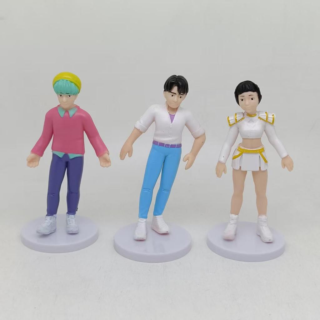 Non-Toxic Kpop Demon Hunters Anime Figure Toys Cute Pvc Movable Joints Action Figure Model Dolls Kids Birthday Decoration Toy Gifts