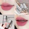 Cappuvini Metallische Tube Samt Lippenmousse - Nicht austrocknendes mattes Nude Langanhaltender flüssiger Lippenstift Erschwinglicher Samt Lippenstift