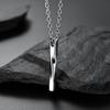 Men's Trendy Minimalist Möbius Necklace – Hip-Hop Spiral Pendant Sweater Chain