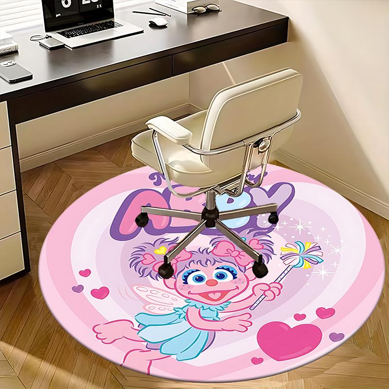 Magical Girl Abby Chair Mat - Round Carpet for Home Decor, Office Use, Living Room, Bedroom, Gift Idea0254b