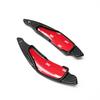 Real Carbon Fiber Shift Paddle Blade Car Steering Wheel Paddle Shifter Extension For Lexus IS XE20 IS250 IS300 IS350 2006-2013