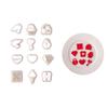 Heart Clay Cutters Clay Jewelry Cutters Valentine's Day Clay Earring Cutters DIY Earrings Accessories for Jewelry Making