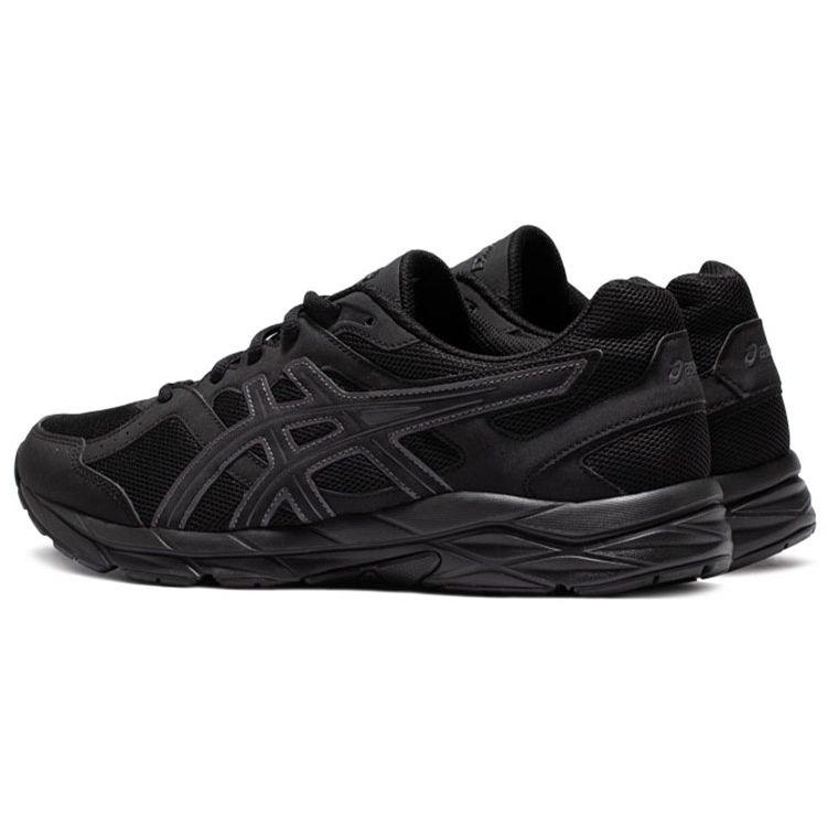 Asics Gel-Contend 1 Outdoor Fabric Synthetic Leather Low-Top Short Distance Running Shoes Men sneaker Black 1011B645-001